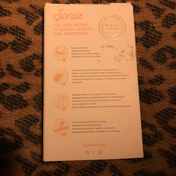 Sonix iPhone X Leather embroidered case NEW - Picture 2 of 3